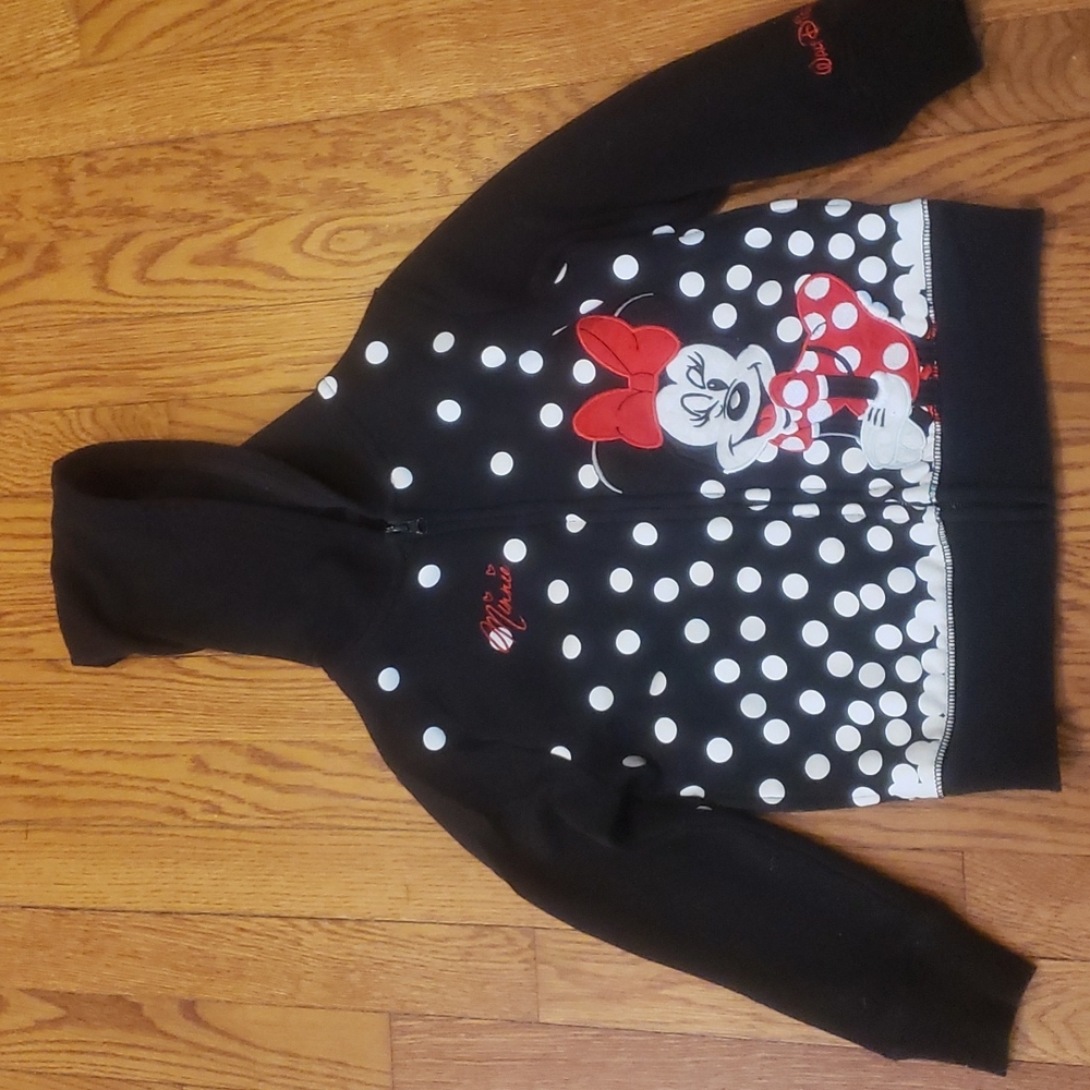 Minnie Mouse Zipper Hoodie Size S